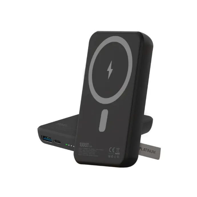 Platinummag Series Wireless Power Bank 10000Mah 15W - Black 