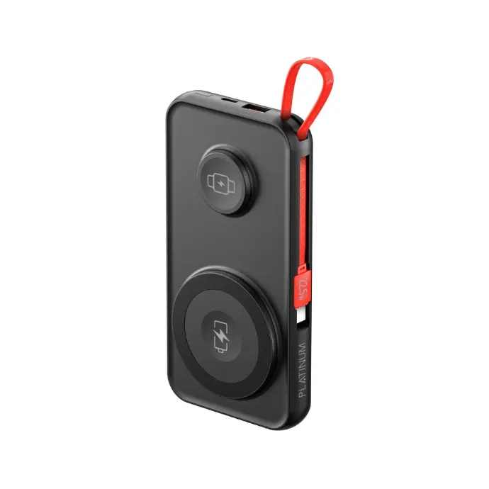 Platinum Super Series Power Bank 20000Mah Built-In Cables - Black (P-Pbspr20Pdbk) اكسسوارات