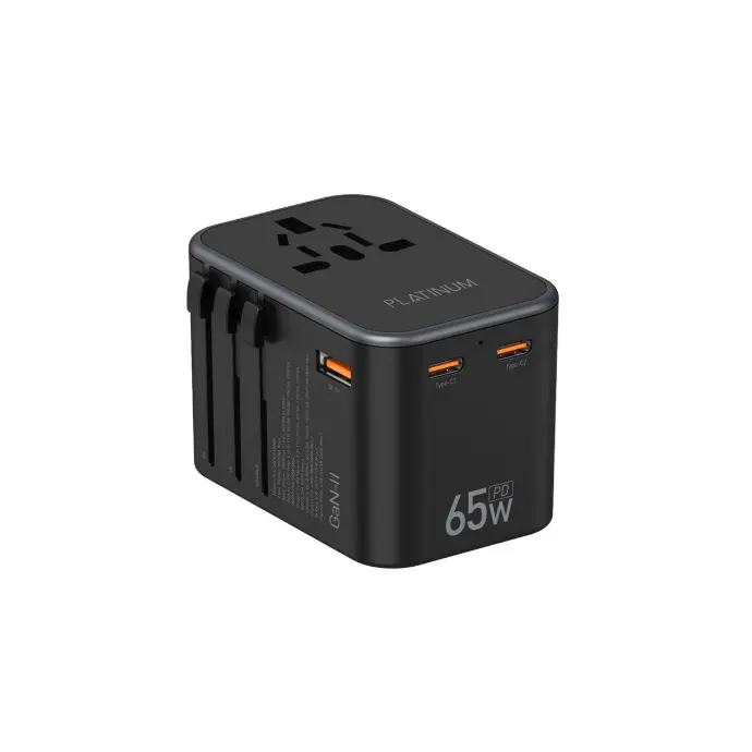 Platinum Vital Series Universal Travel Adapter Gan 65W Pdx2 