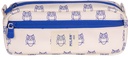 Pencil Case Squared 2 Zipper  460 Beige