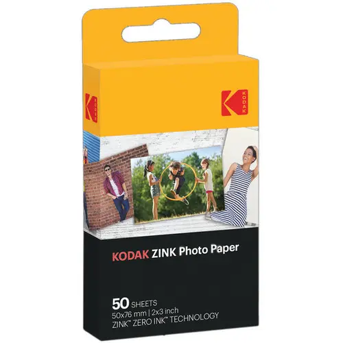 Kodak Zink Photo Paper 50X76Mm – 50 Sheets 