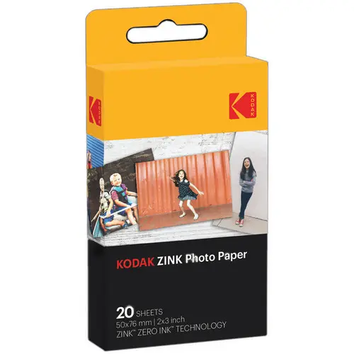 Kodak Zink Photo Paper 50X76Mm – 20 Sheets 