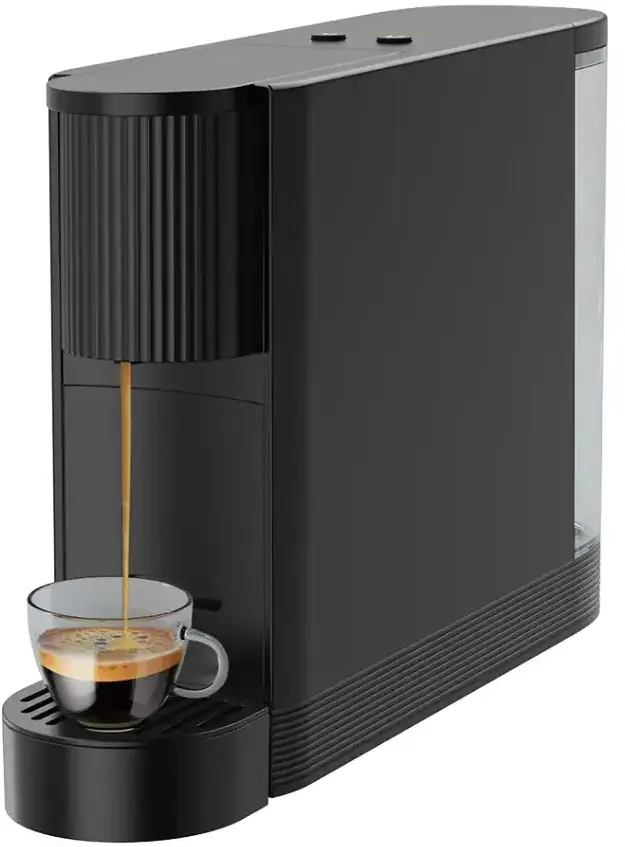 Lepresso 20 Bar Coffee Machine With 500Ml Water Capacity And Cupsule Storage - Black