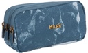 Pencil Case 3 Zipper  Lava Blue
