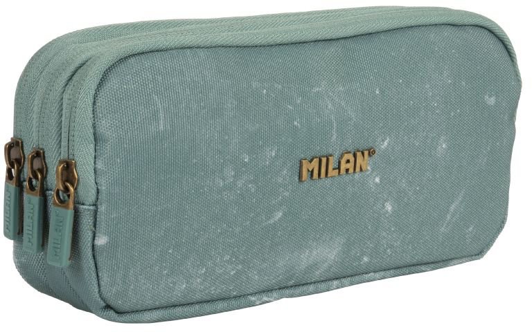 Pencil Case 3 Zipper Lava Green 