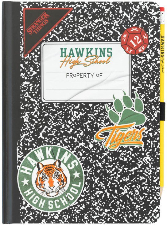 Stranger Things Composition Book Premium A5 Notebook With Pencil
