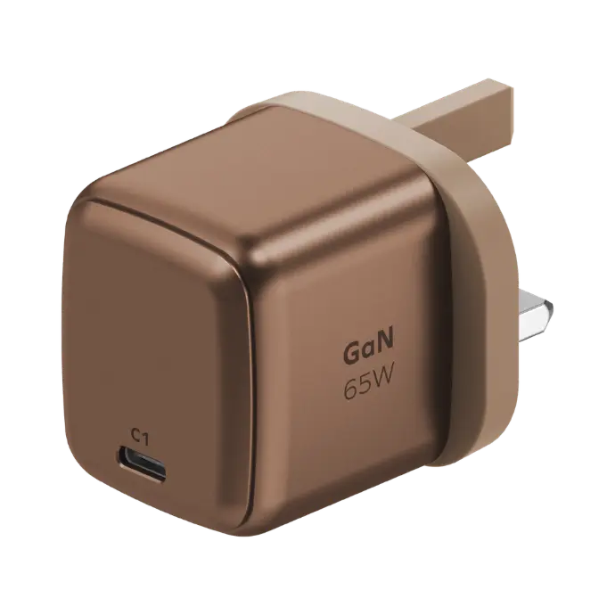 Momax 1-Charge Gan 65W 1 Port Charger - Rose Gold