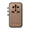 Momax 1-World 170W Gan 4 Port Travel Adapter - Rose Gold
