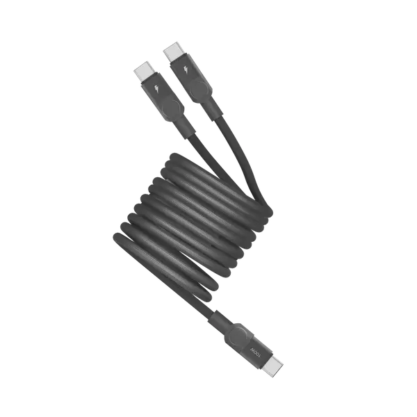 Momax Mag Link 100W Usb-C To Dual Usb-C Magnetic Cable 2M - Black