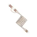 Momax Mag Link Ub-C To C & Lightning Magnetic Cable 1M - Desert Titanium