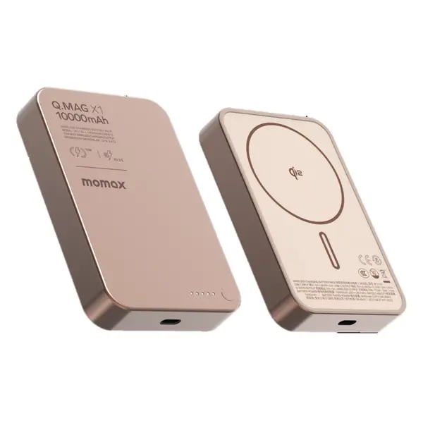 Momax Q.Mag X1 Qi2 10000Mah Gen2 15W Magsafe Wireless Power Bank - Rose Gold