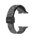 Mageasy Braided Nylon Magnetic Apple Watch Loop For Apple Watch 44/45/46/49Mm-Weave Gray 