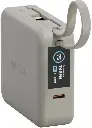Energea Magpac Mini Plus 10000Mah Magsafe Compatible Power Bank With Built-In C Cables & Display - Sand