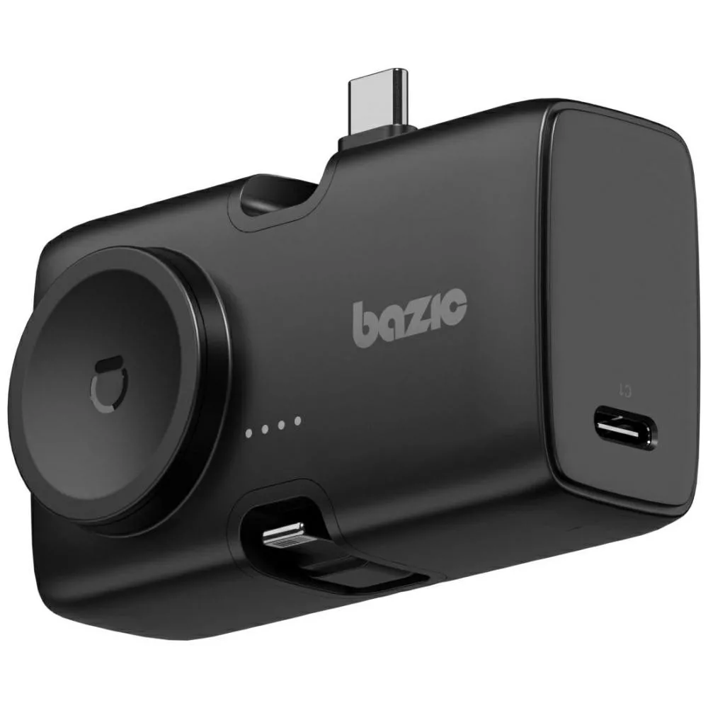Bazic Gopower Koda, 3In1 5000Mah Foldable Usb-C / Lightning Pin Powerbank With Apple Watch Charger - Truffle