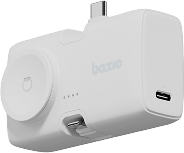 Bazic Gopower Koda, 3In1 5000Mah Foldable Usb-C / Lightning Pin Powerbank With Apple Watch Charger - Vanilla