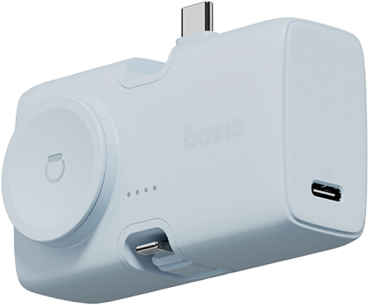 Bazic Gopower Koda, 3In1 5000Mah Foldable Usb-C / Lightning Pin Powerbank With Apple Watch Charger - Bubblegum