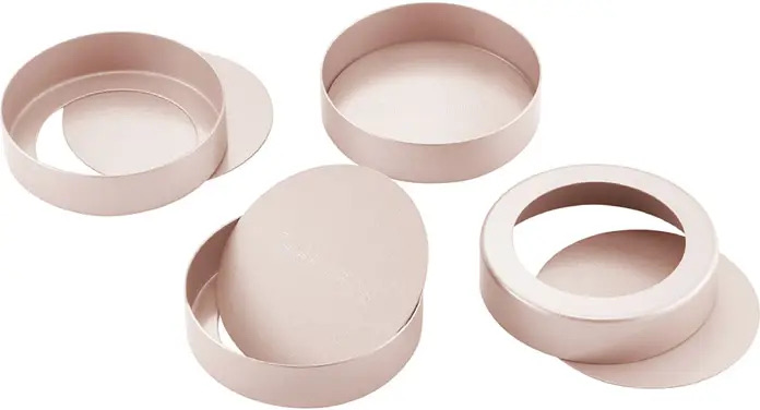 Round Tart Pan 3In. Removable Bottom 4Pc