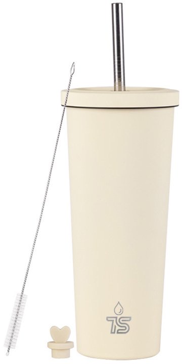 Blush Pink Tumbler With Strow
830Ml