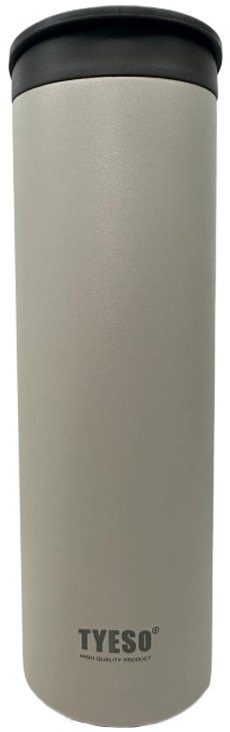 Tyeso Wide Mouth Vacuum Tumbler Light Khaki 500Ml 