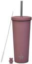 Plum Tumbler With Strow
830Ml