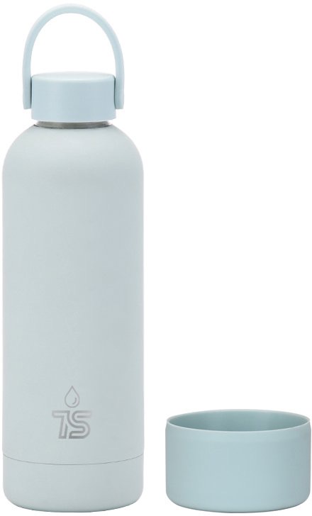 Ts  Vacuum  Bottle With Silicone Base Light Blue 500Ml 