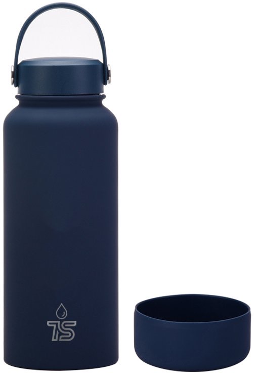 Ts Wide Mouth Vacuum Bottle Dark Blue 1000Ml 