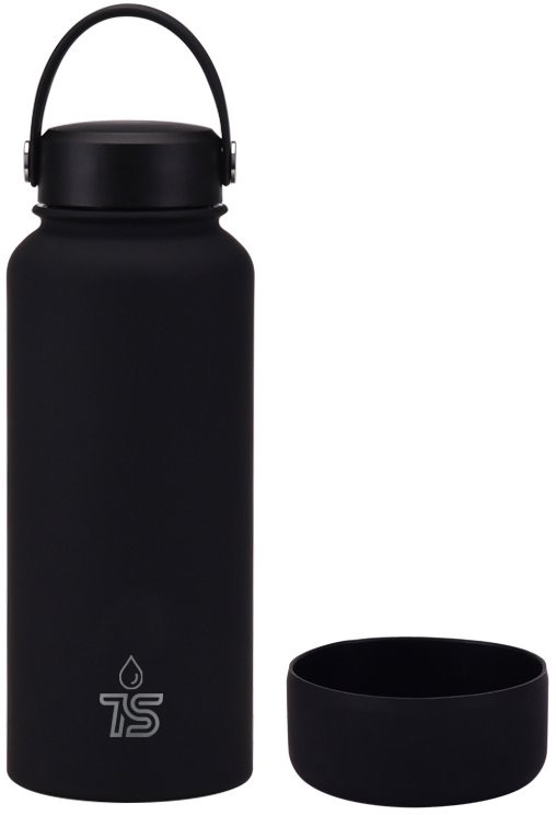 Ts Wide Mouth Vacuum Bottl Black                 1000Ml 