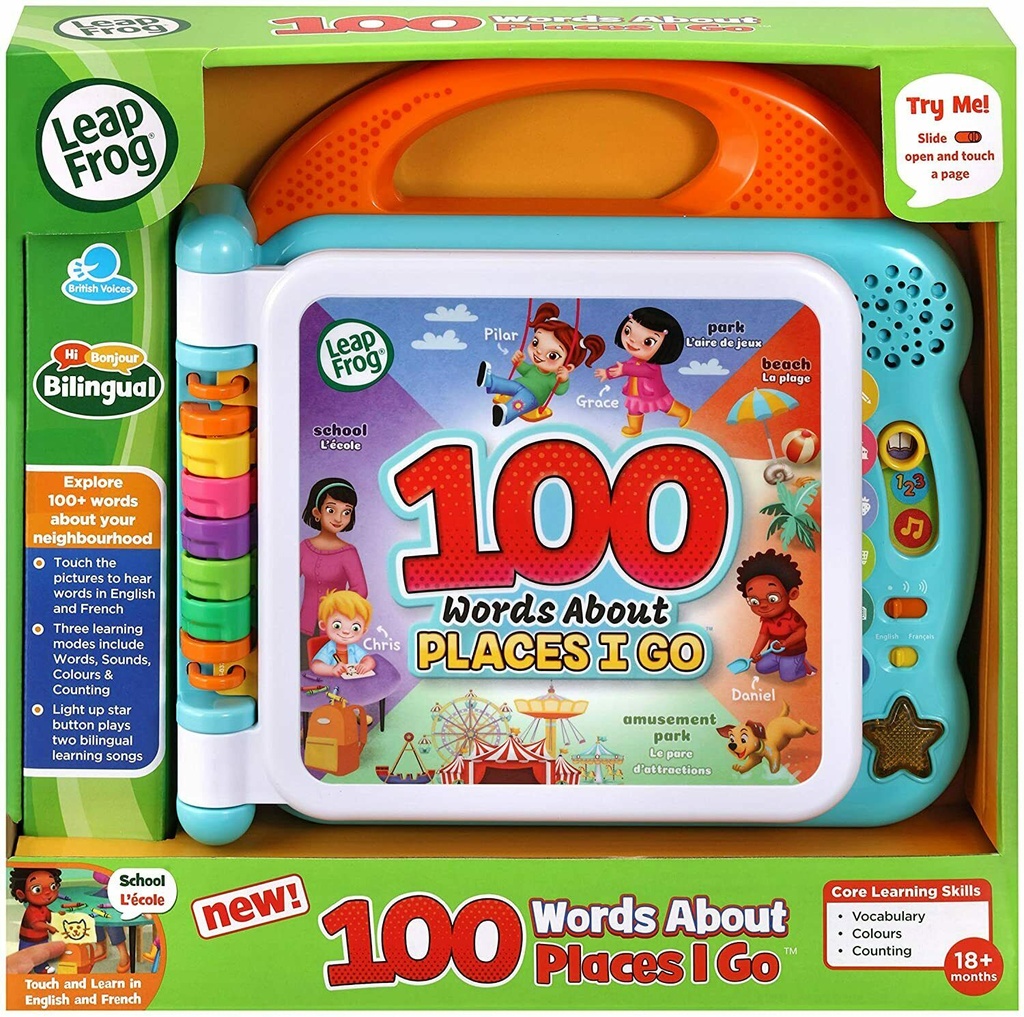 100 Words About Place I Go  (Bilingual: Uk+Fr)