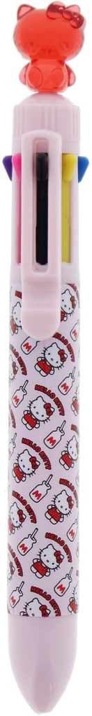 8 Col Pen With Red 3D Crystalised Hello Kitty Topper