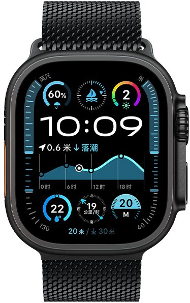 Hoco iWatch WA33 Original series umbrella buckle Milanese steel strap strap(38/40/41/42mm) Black