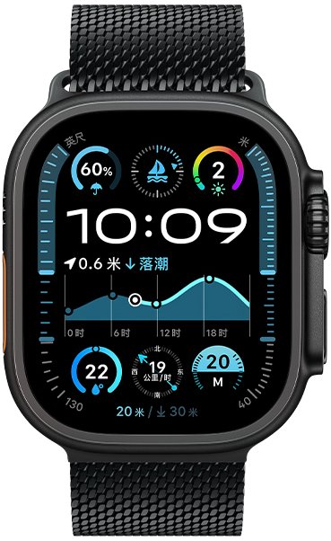 Hoco iWatch WA33 Original series umbrella buckle Milanese steel strap strap(44/45/46/49mm) Black