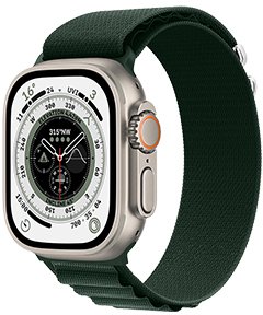 Hoco iWatch WA20 Climbing series alpine loop nylon strap (44/45/46/49mm) Dark Olive Green