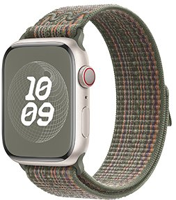 Hoco WA25 Original series nylon strap (38/40/41/42mm) Dark Green With Orange