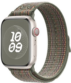 Hoco WA25 Original series nylon strap (44/45/46/49mm) Dark Green With Orange
