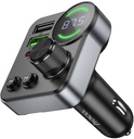 Hoco E86 Alegria 48W dual port PD30W+QC3.0 car BT FM transmitter Black