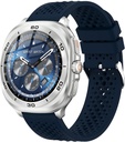 Swiss Military Dom7 Smart Watch With Silverframe Blue Silicon