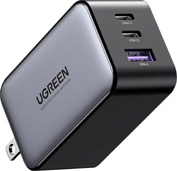 Ugreen Nexode 65W Usb C Wall Charger - 3 Ports Space( Gray)