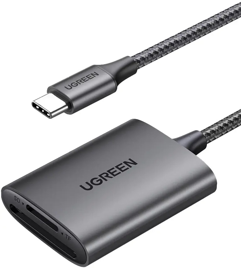 Ugreen Usb-C To Sd/Tf Memory Card Reader Alu Case