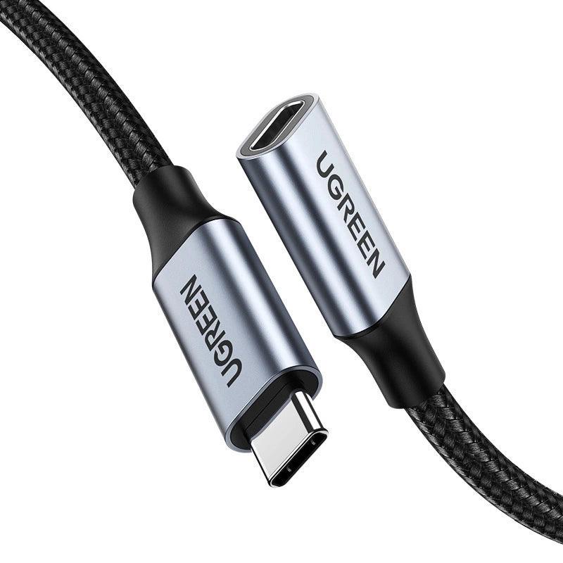 Ugreen Usb-C Male To Usb-C Female Gen2 Alu Case Braided Extension Cable 1M 