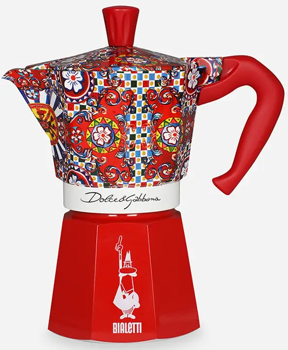 D&G Moka Espresso Maker 6 Cups Red
