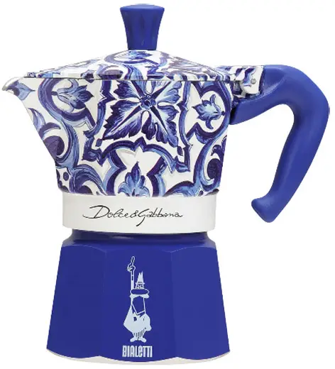 D&G Moka Espresso Maker 3 Cups Blue