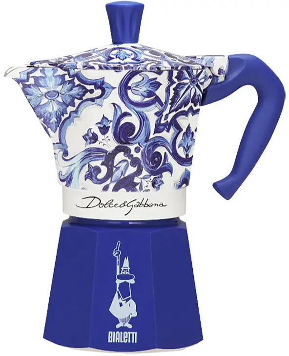 D&G Moka Espresso Maker 6 Cups Blue