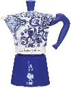 D&G Moka Espresso Maker 6 Cups Blue
