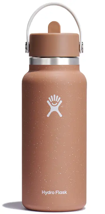 Vacuum Bottle 950Ml Sandy Wm W/Straw