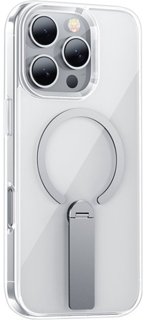 Hoco Dg28 Ip16 Pro Dragon Protective Case With Folding Magnetic Holder, Transparent