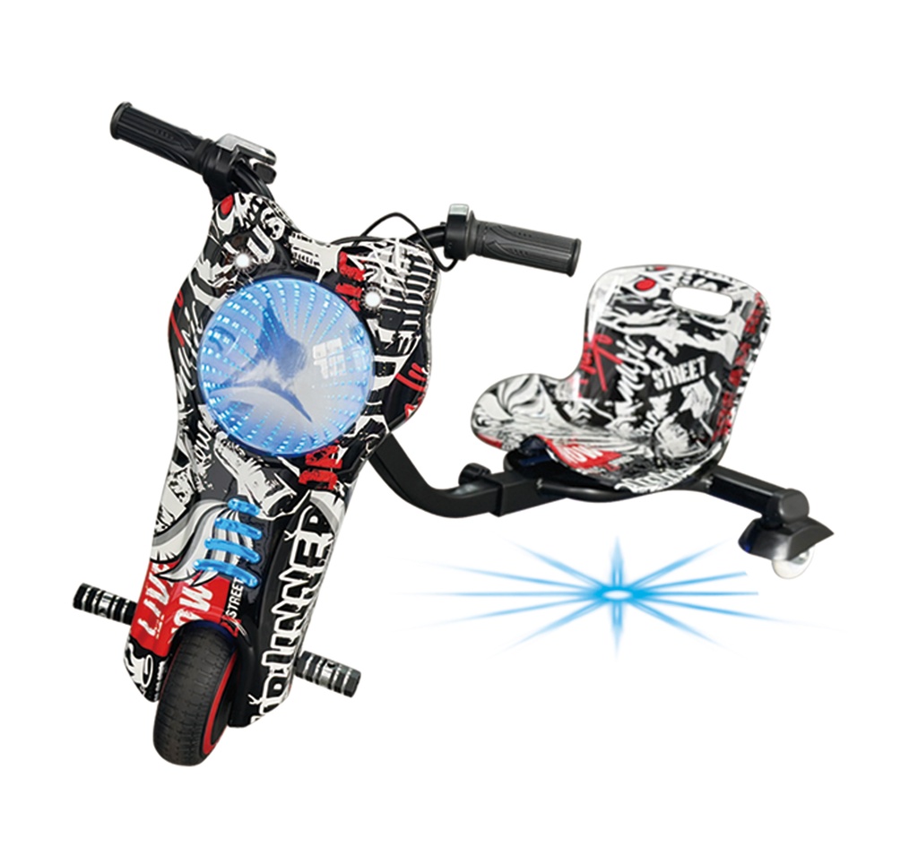 Golla - Mini Electric trike Drift Scooter 6.5" - 6-10KM - 36V, 3.0AH - Grafti Black 