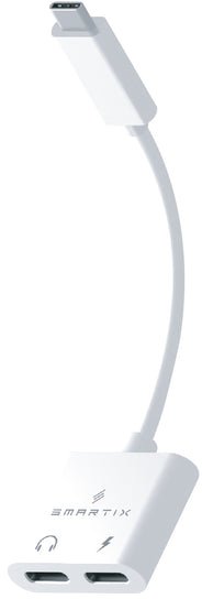 Smartix Premium 2 In 1 USB-C Hub Duolink Pro [ USB-C Audio + Charging ]