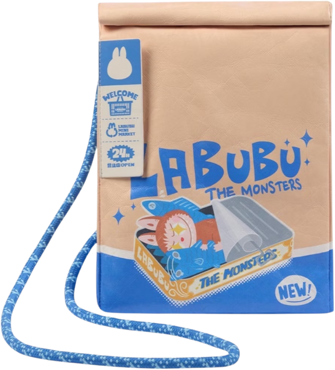 Labubu The Monsters Wacky Mart Series Messenger Bag 100% Authentic