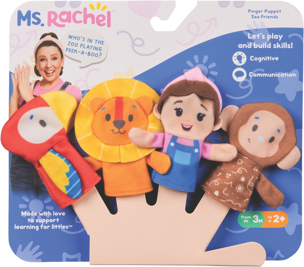 Ms. Rachel Zoo Song Finger Puppet Set