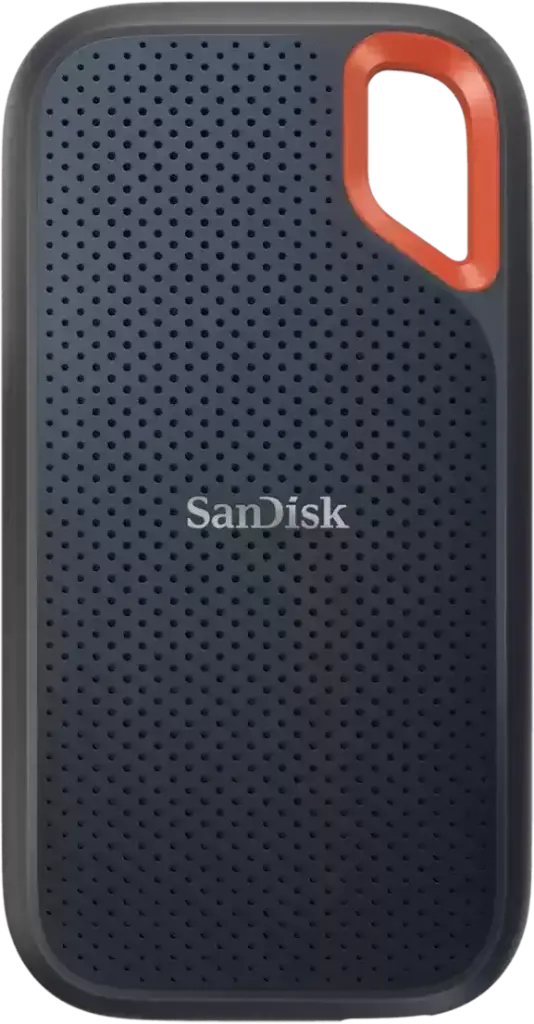 SanDisk 2TB Extreme Portable SSD - Up to 1050MB/s, USB-C, USB 3.2 Gen 2, IP65 Water and Dust Resistance, Updated Firmware - External Solid State Drive - SDSSDE61-2T00-G25